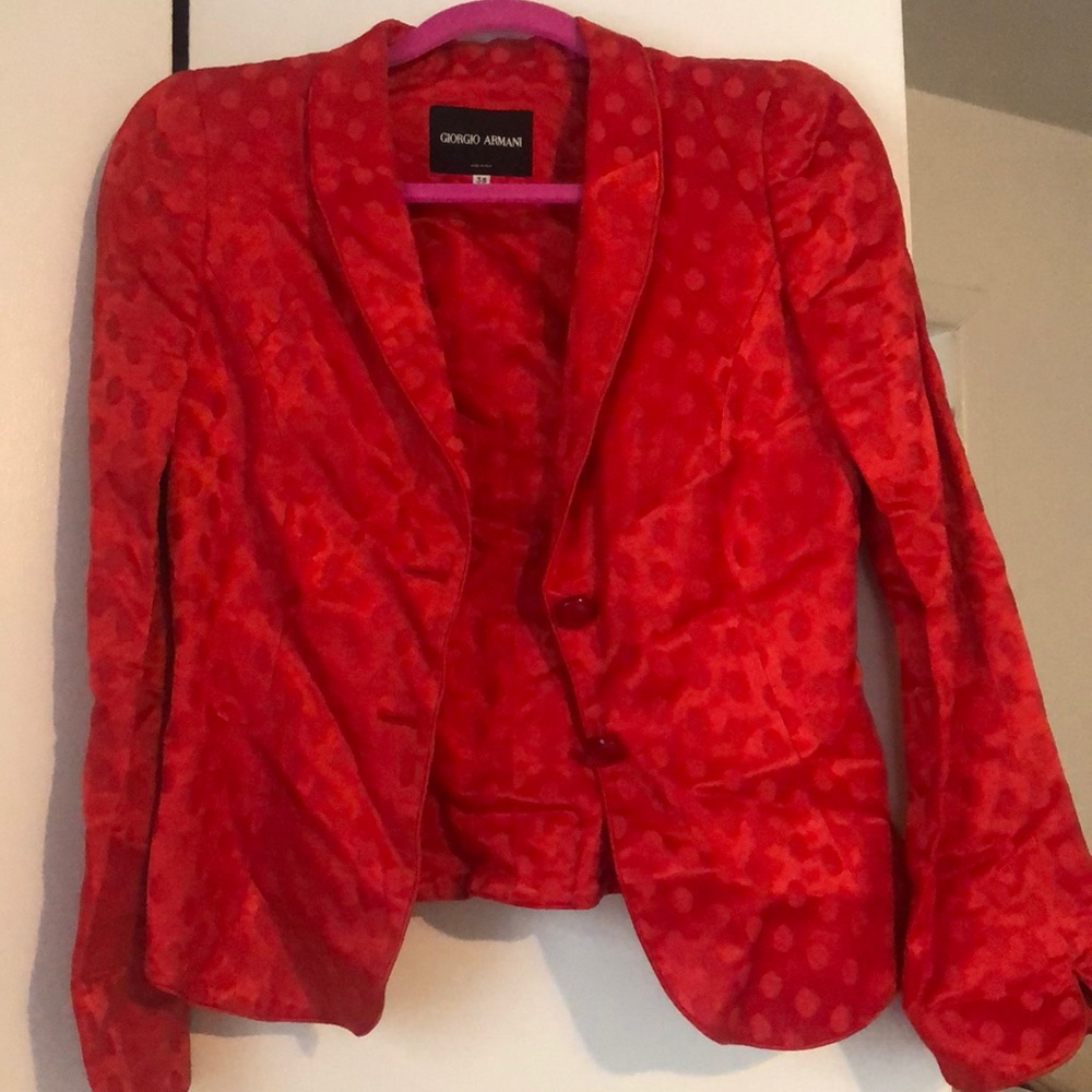 Red Giorgio Armani Blazer